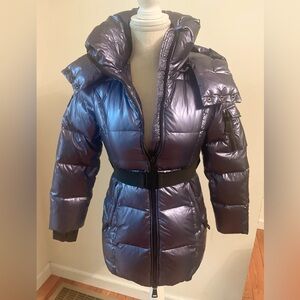 Sam. Girl’s Metallic Purple Puffer Jacket